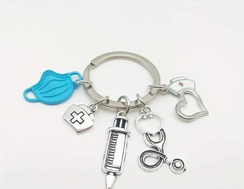 Cracked Ginger Nurse Tassel Keychain Nurse Stethoscope