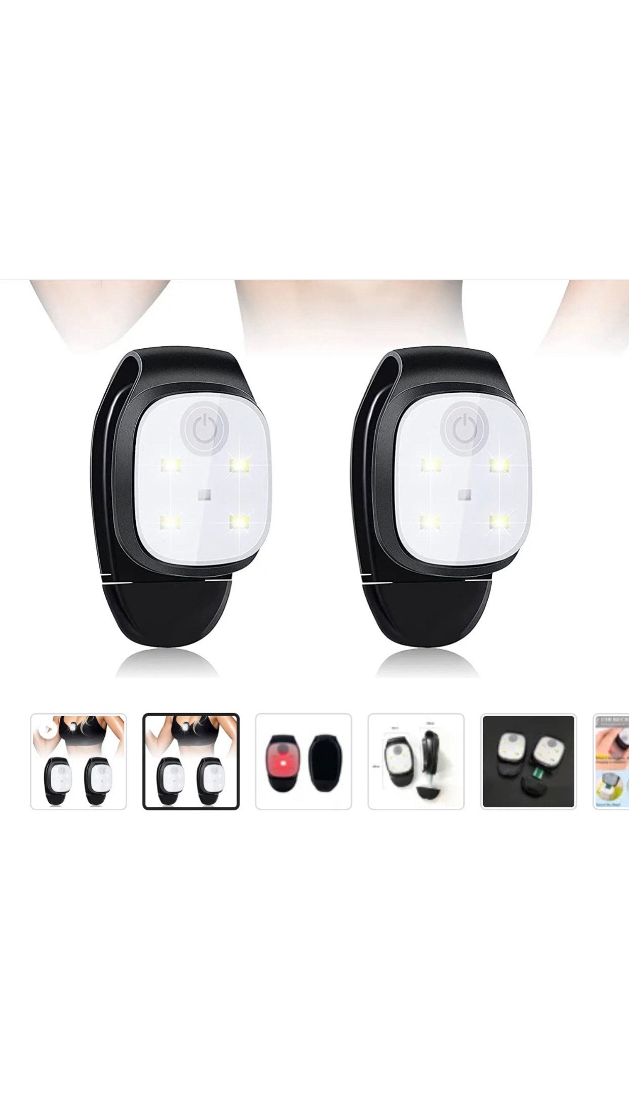 2 Black Clip on Light Bundle