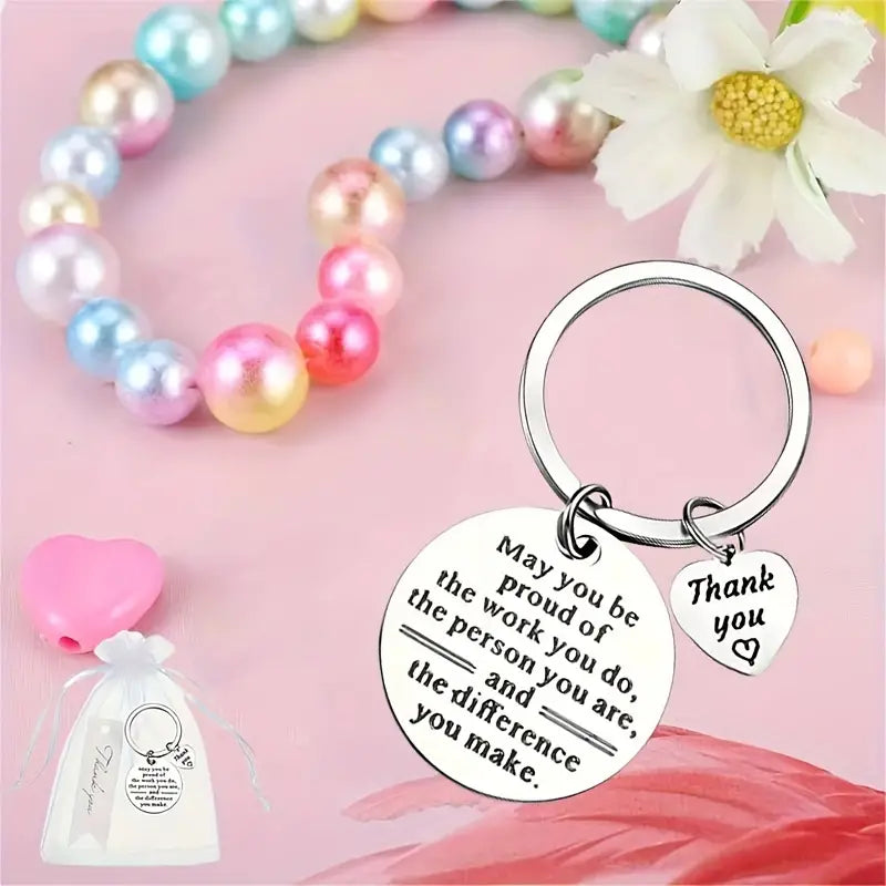 Motivational Thank you Keychain